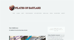 Desktop Screenshot of pilatesofeastlake.com