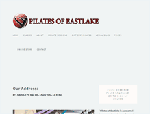 Tablet Screenshot of pilatesofeastlake.com